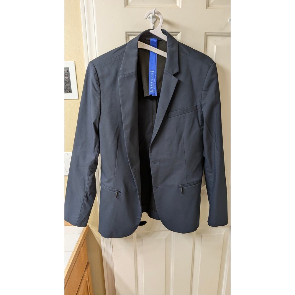 Kit and Ace Navigator Stretch Blazer 2.0 Small Dark Navy Blue